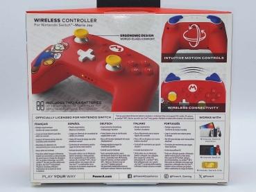 PowerA Wireless Super Mario Controller Rot - NEU